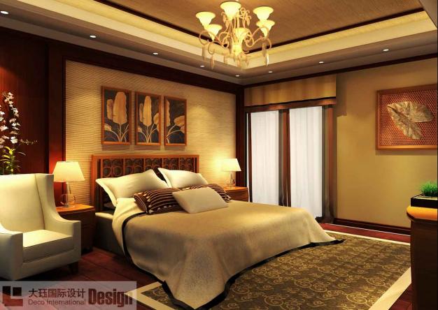 上海东南亚卧室集锦0平米别墅现代简约家装装修图片设计-上海齐装网装修效果图