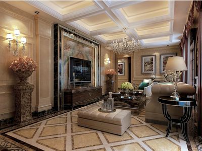 绿地皇家官邸 200平米欧式四居室 典雅气派的上海家居设计鉴赏